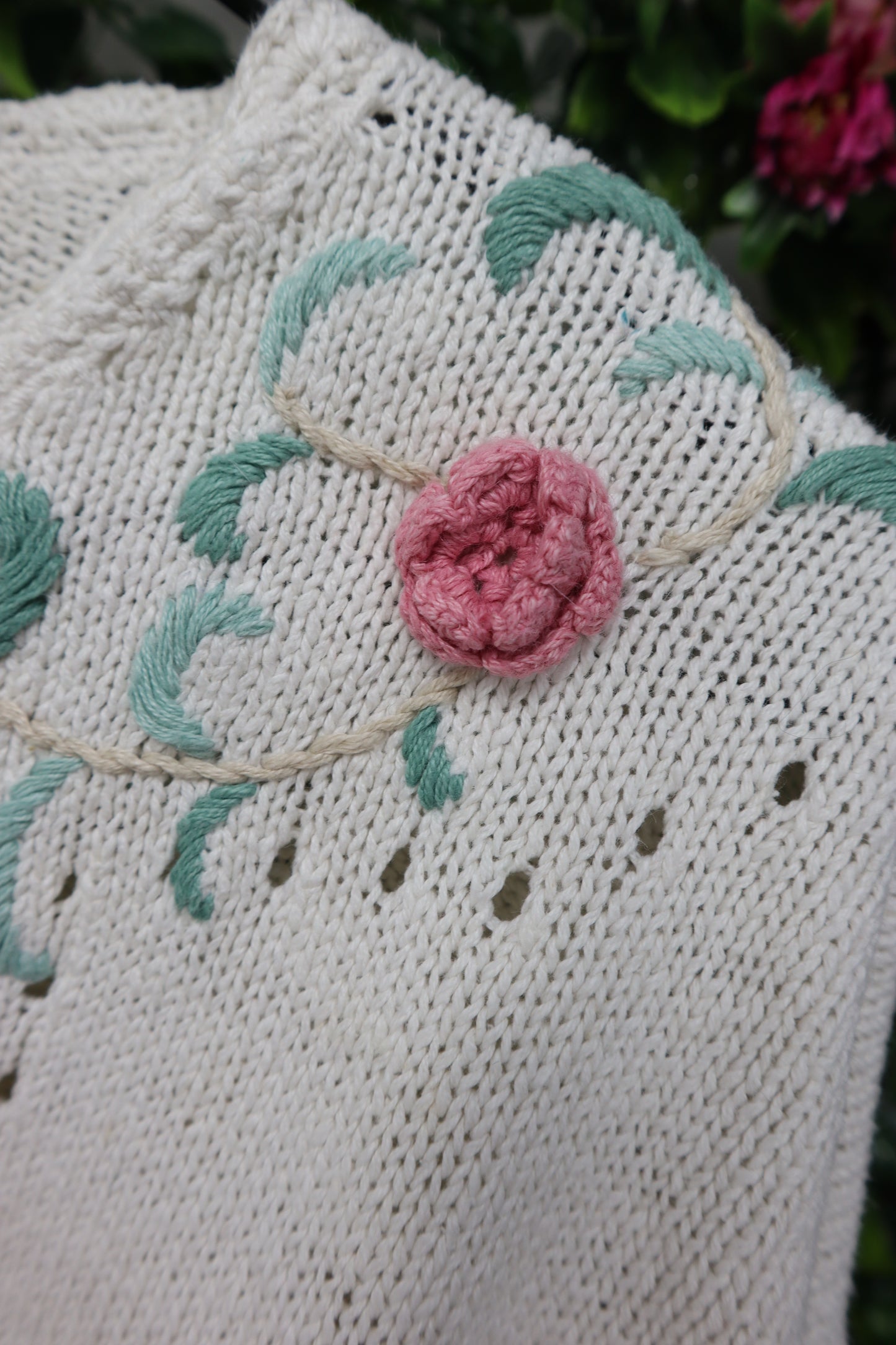 CARDIGAN FLORES CROCHET JULIA