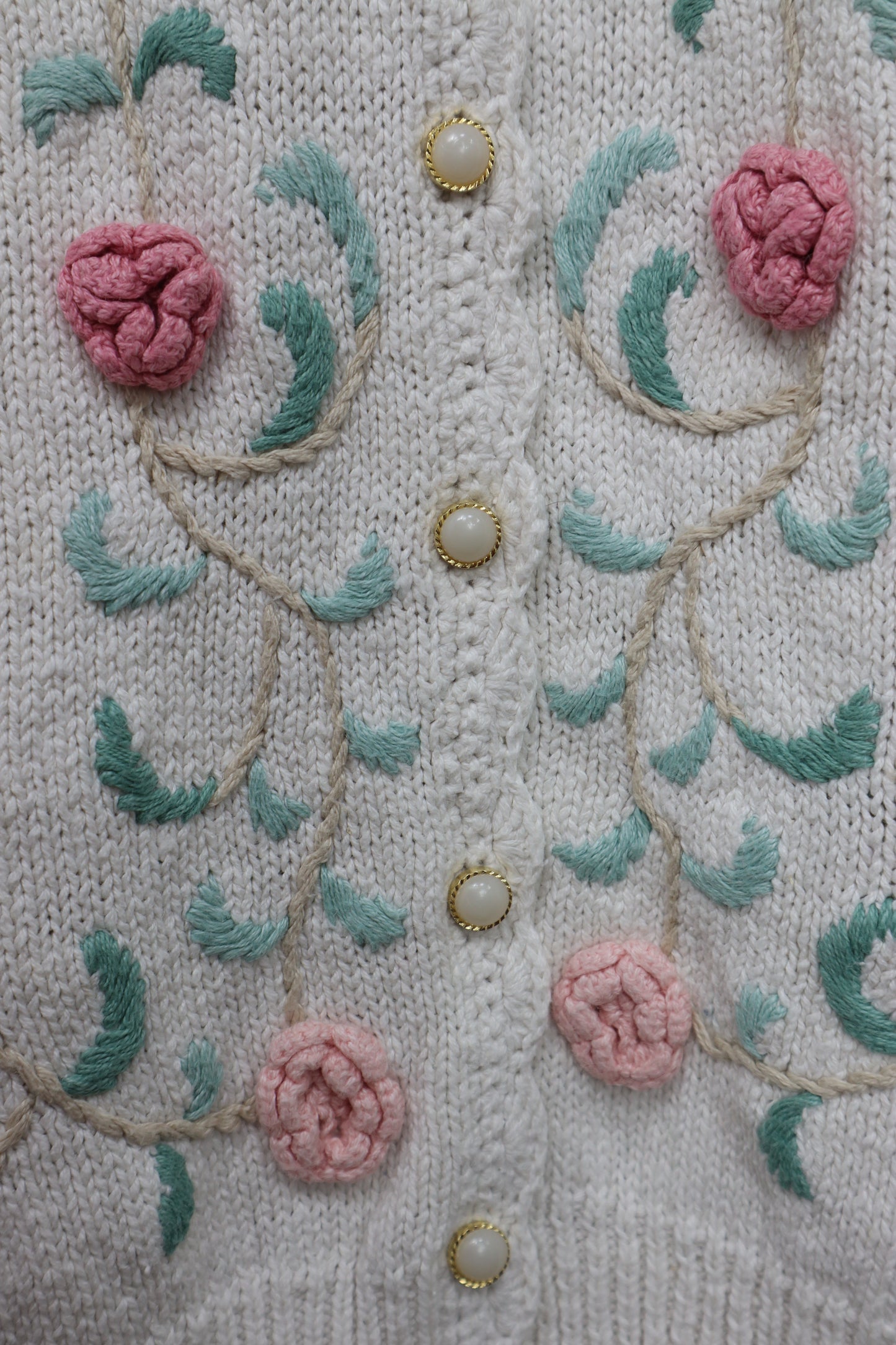 CARDIGAN FLORES CROCHET JULIA