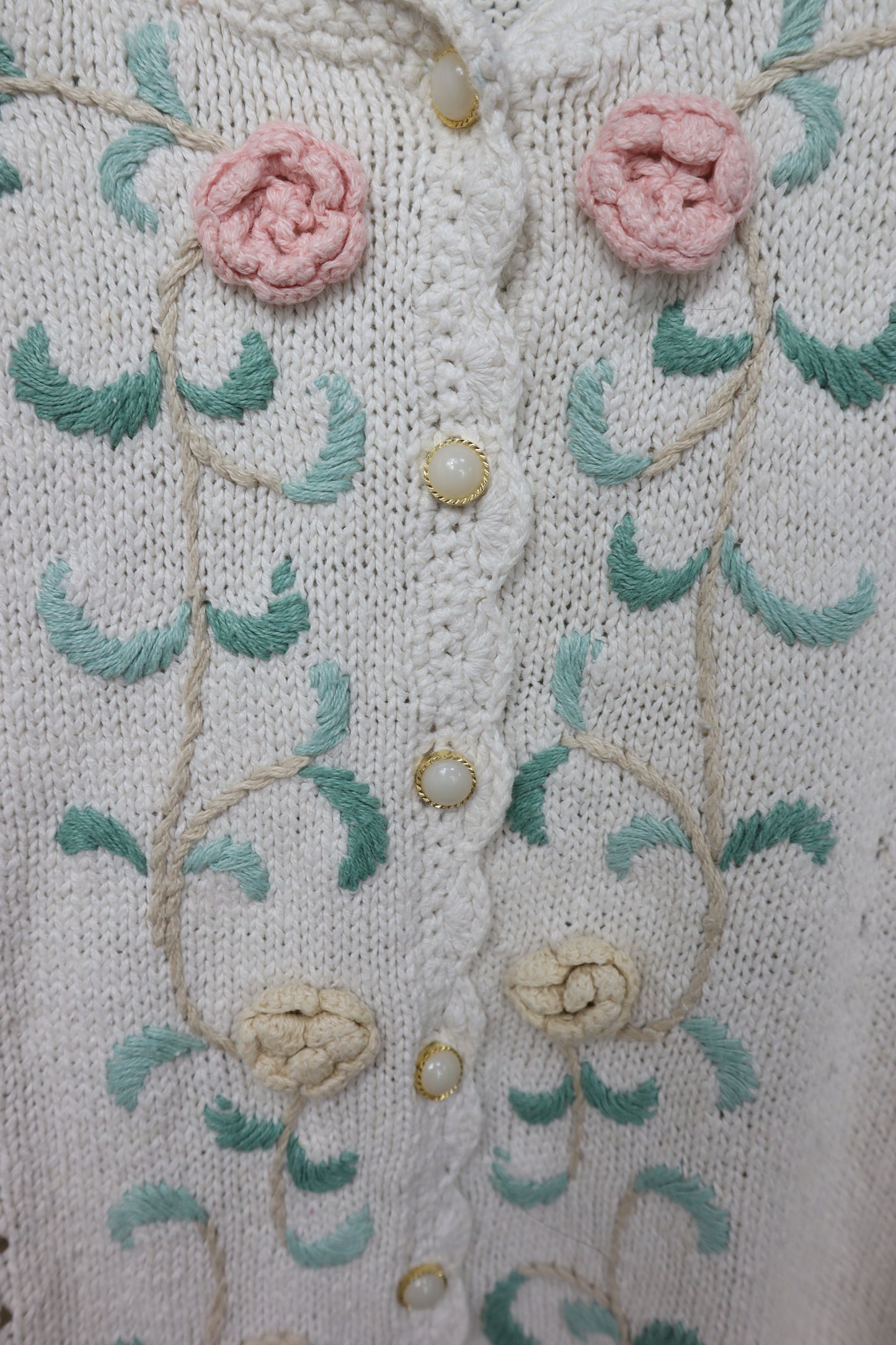 CARDIGAN FLORES CROCHET JULIA