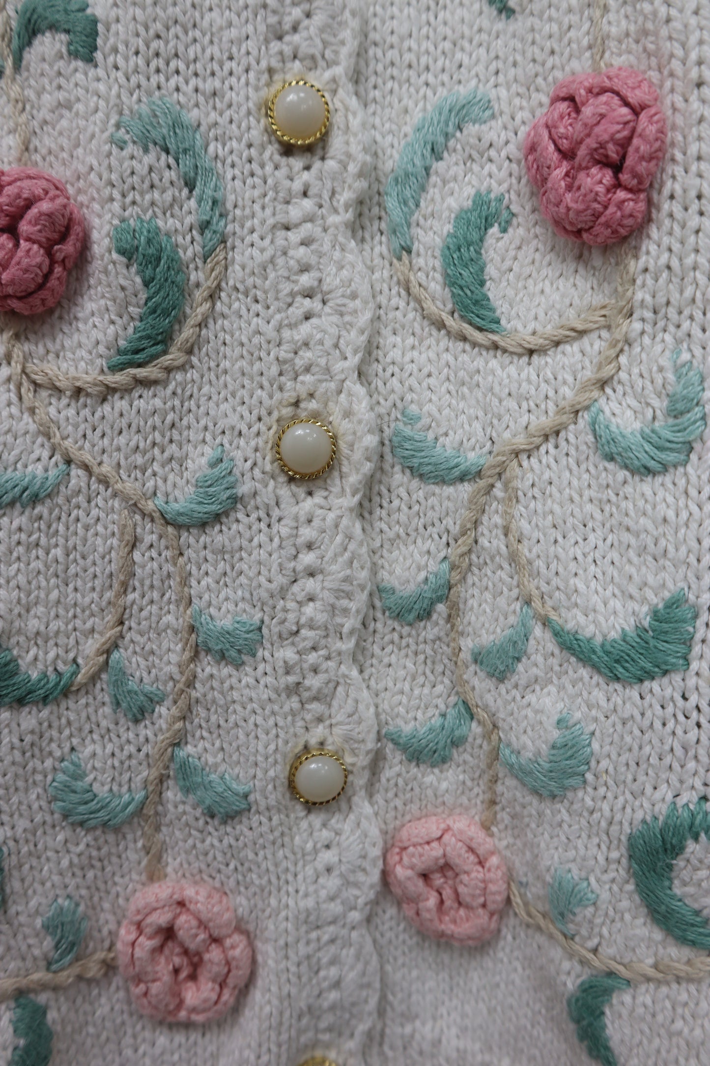 CARDIGAN FLORES CROCHET JULIA